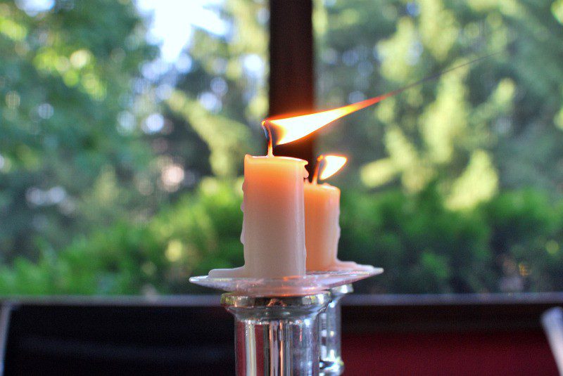 Зажигание свечей перед Рош а-Шана