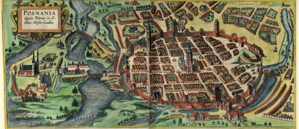Карта Познани (1617 г.)