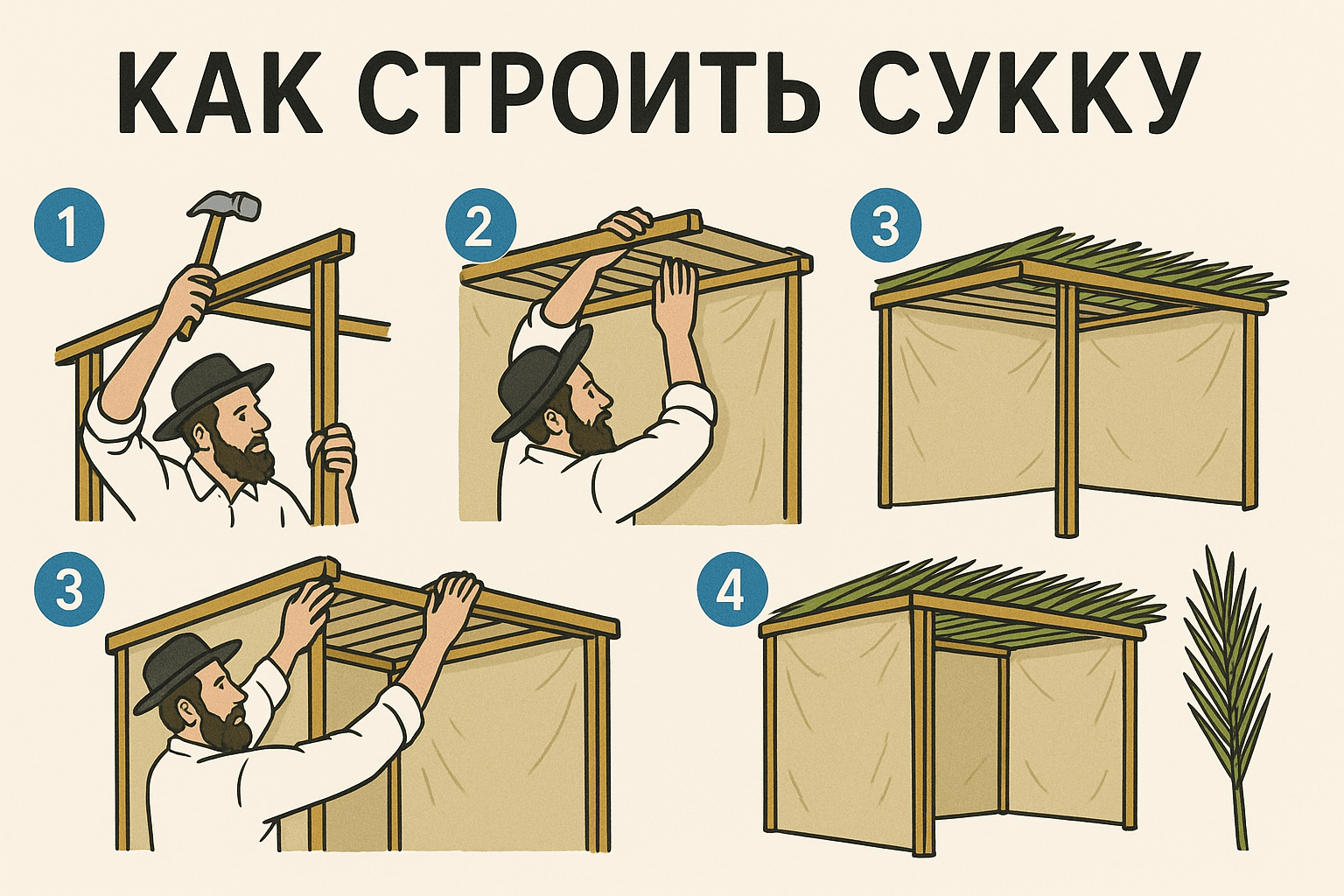 Как построить Сукку? Подробная инструкция для начинающих