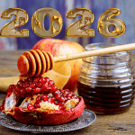 Рош аШана 2026 — гранат, мёд и бокал для кидуша